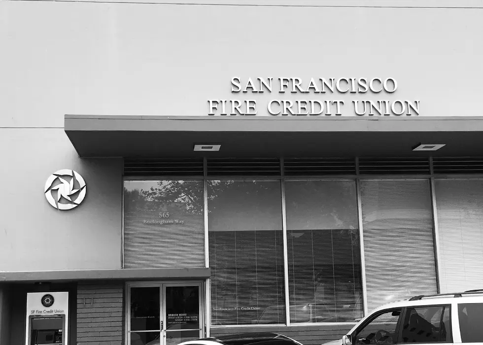 Front of CF Fire Credit Union Stonestown location